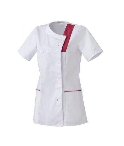 Tunique Lisa Blanc/Fuchsia