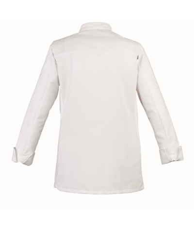 Dos veste de cuisine femme ELBAX ML Blanc