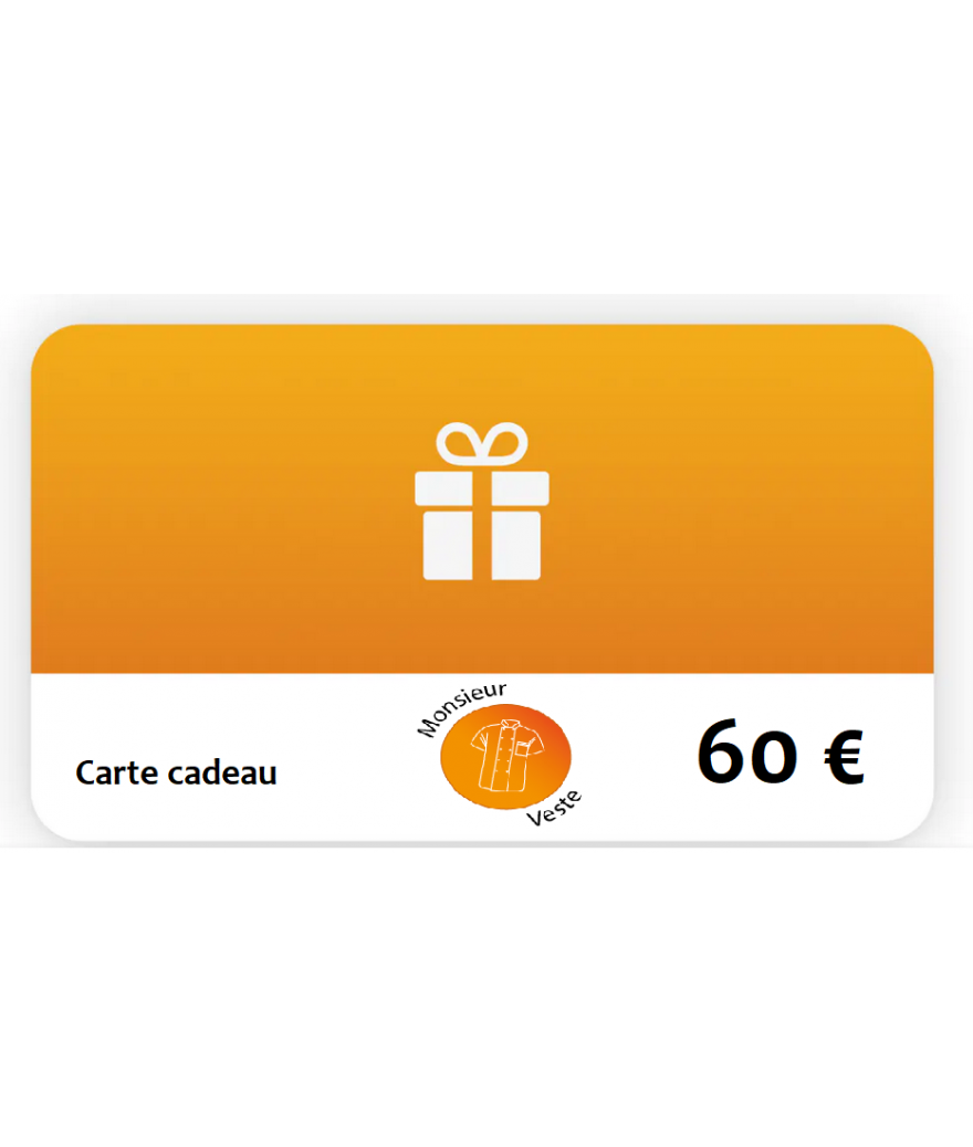 Carte Cadeau 60 €