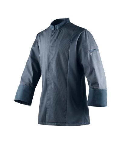 veste de cuisine manches longues gris anthracite manches longues confort