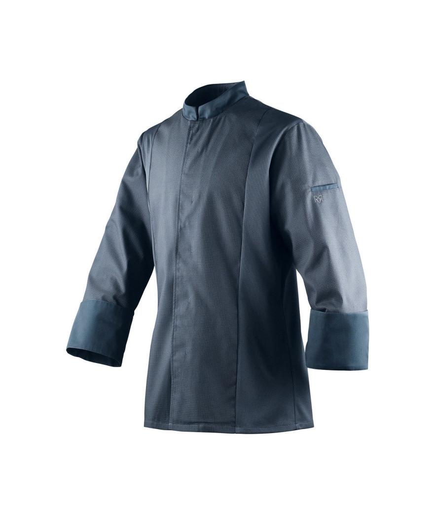 veste de cuisine manches longues gris anthracite manches longues confort