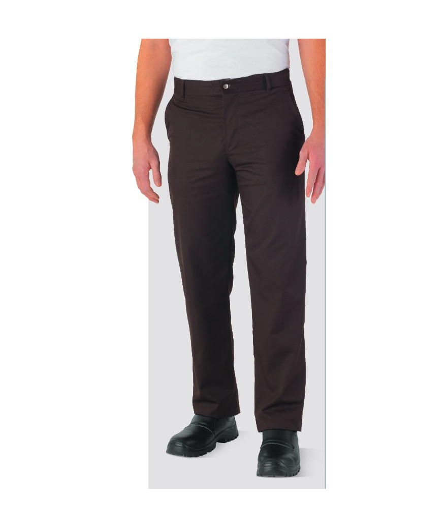 pantalon cuisine marron moka timeo