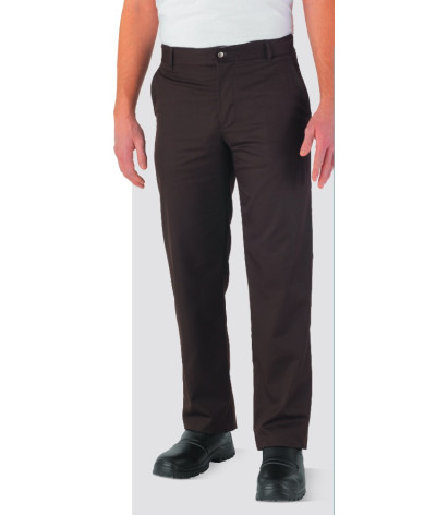 pantalon cuisine marron moka timeo