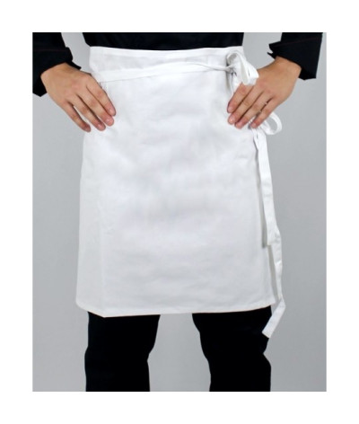 tablier cuisine blanc demi chef traiteur LMA
