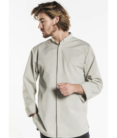 veste de cuisine vert pale nordic chaud devant