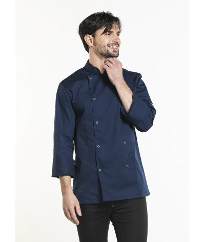 veste cuisine bleu marine Hilton Chaud Devant