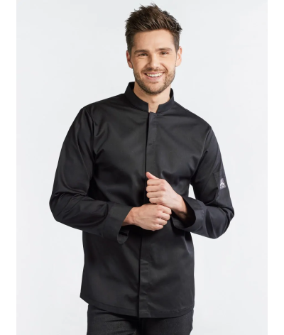veste de cuisine noir Sabor chaud devant