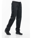 pantalon de cuisine baggy noir chaud devant