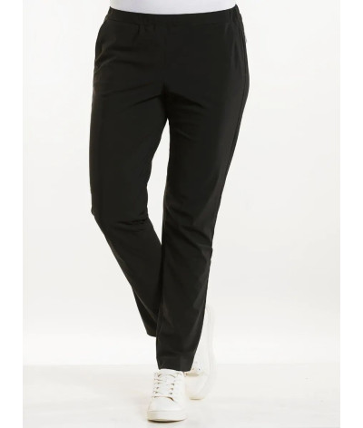 Pantalon de service noir pour Femme tissu stretch