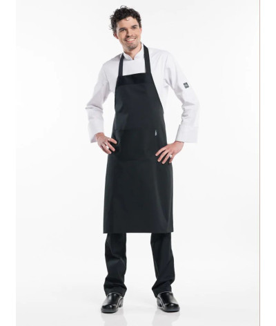 Tablier de cuisine bavette Noir 75x100 cm Bib - Chaud Devant