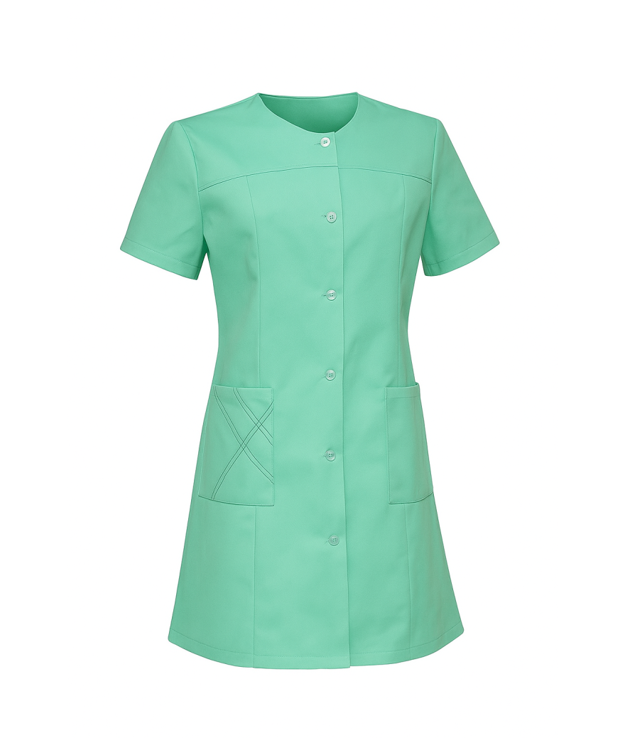 blouse médicale verte Litchi Robur