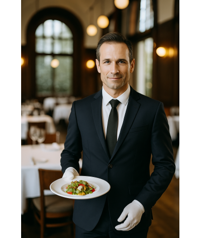 veste de costume service hotel restauration pour homme