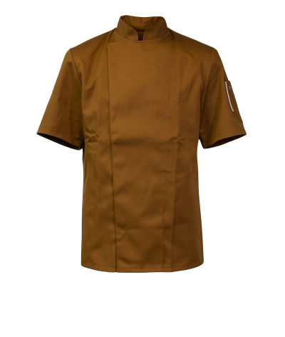 Veste de cuisine NERO MC marron Camel
