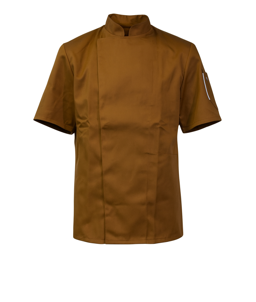 Veste de cuisine NERO MC marron Camel