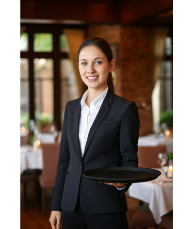 Veste de tailleur Femme Serveuse Hôtellerie Restauration Bleu Marine