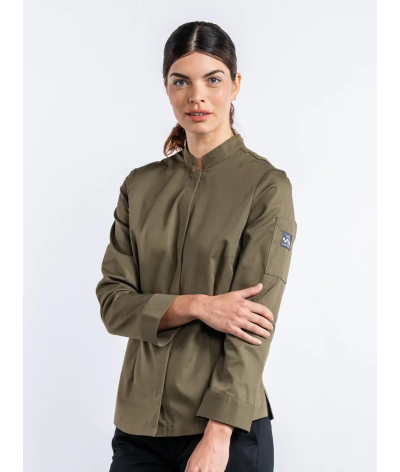 Veste de cuisine Femme vert olive Kaki SABOR