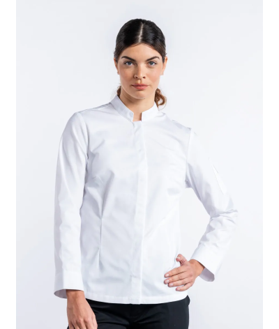 Veste de cuisine Femme Blanche SABOR - CHAUD DEVANT