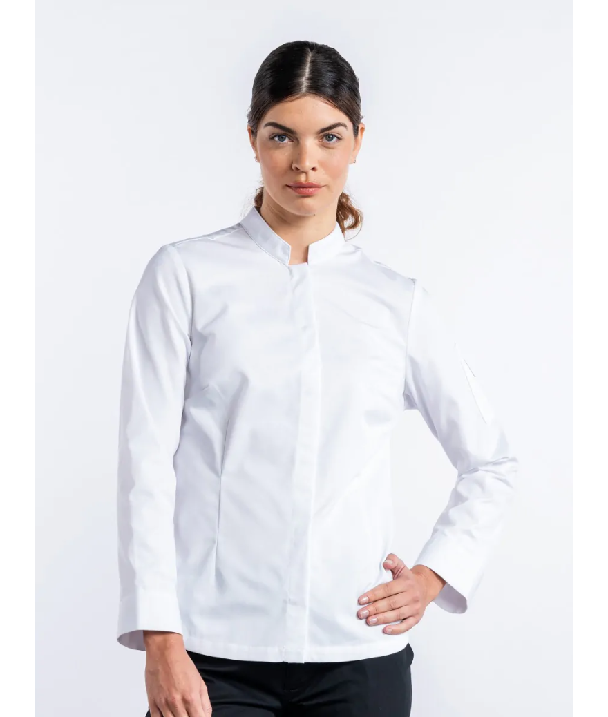 Veste de cuisine Femme Blanche SABOR - CHAUD DEVANT
