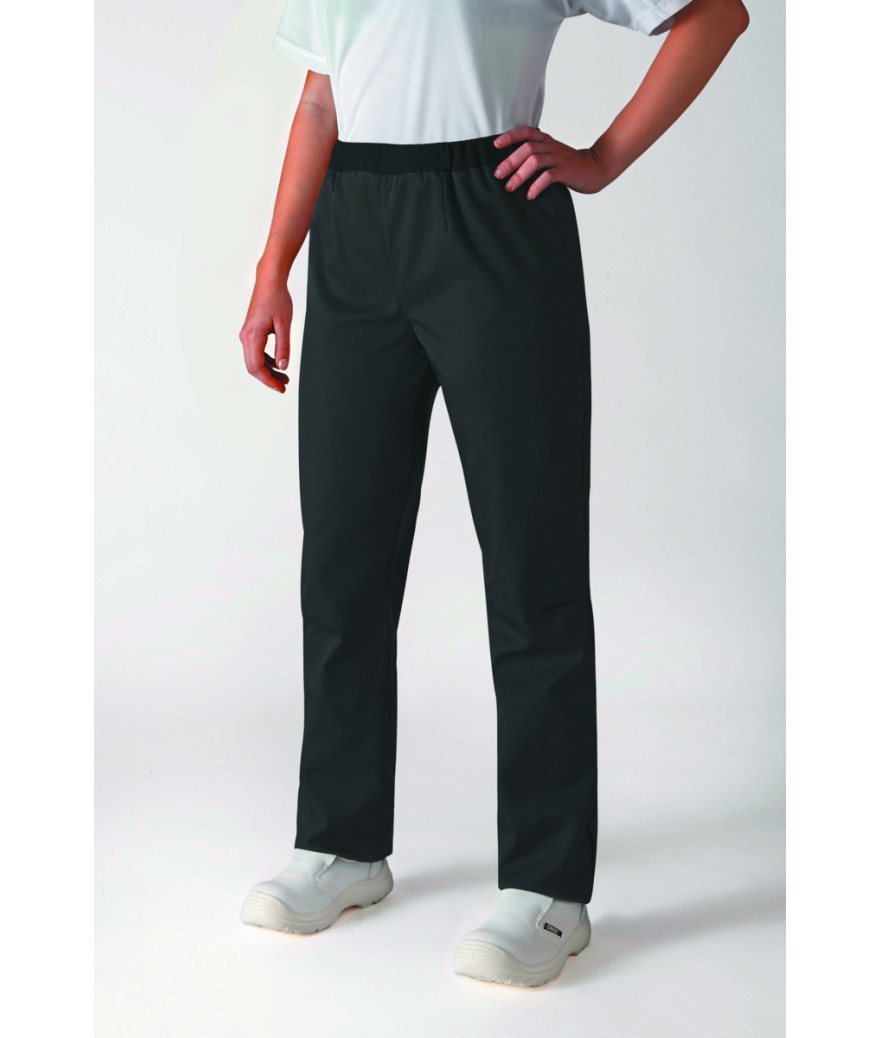 Pantalon de cuisine femme ROSACE Noir T6/3XL - ROBUR