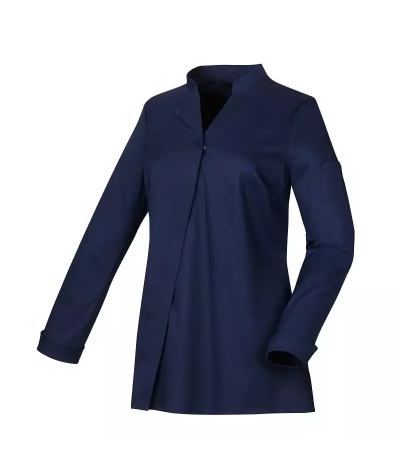 Veste de cuisine Femme Bleu marine style japonais HYKO - ROBUR