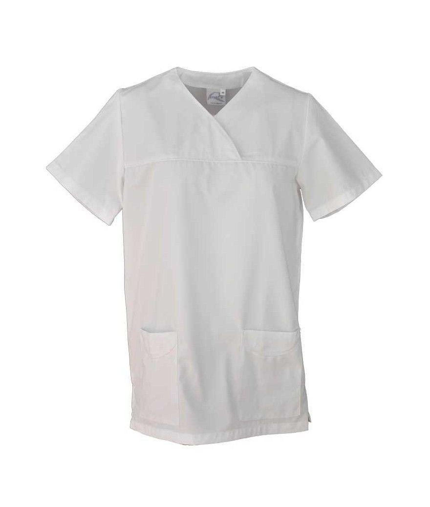 blouse medicale blanche manches courtes Naiade