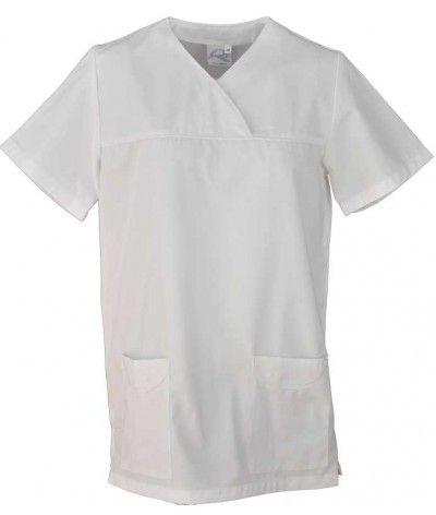 blouse medicale blanche manches courtes Naiade